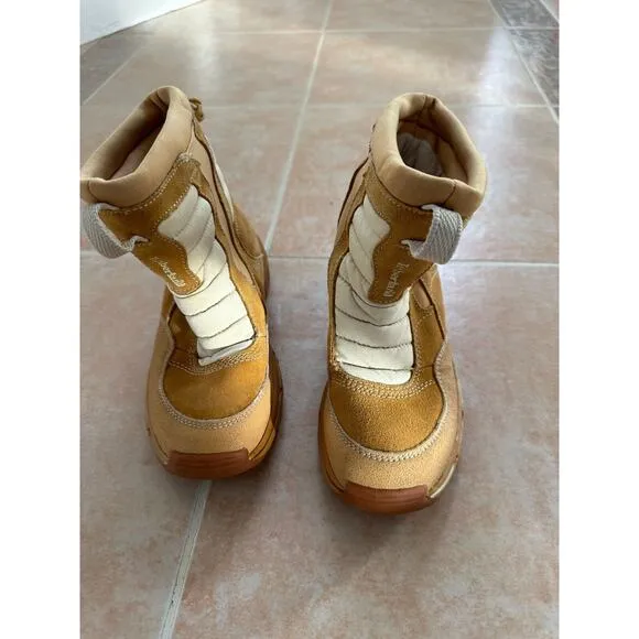 Timberland Youth Kids Waterproof Thermolite Boots Shoes‎ Wheat Size 1.5