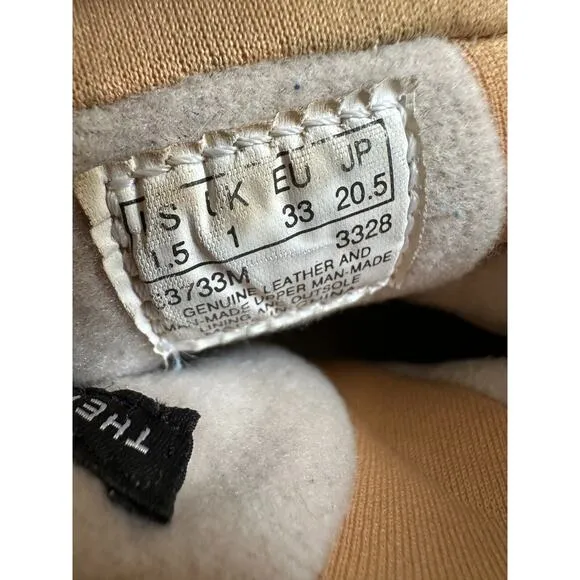 Timberland Youth Kids Waterproof Thermolite Boots Shoes‎ Wheat Size 1.5