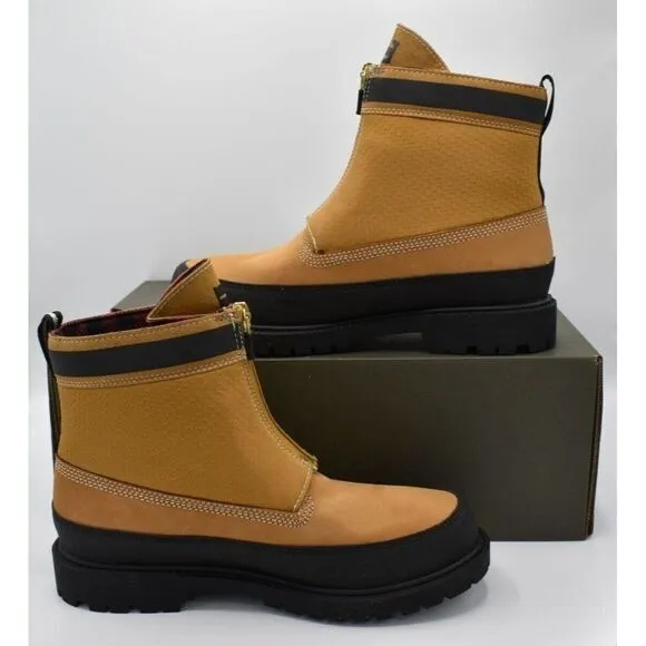 Timberland Heritage Womens Size 9 Modern Zip 6in Wheat Nubuck Waterproof Boots