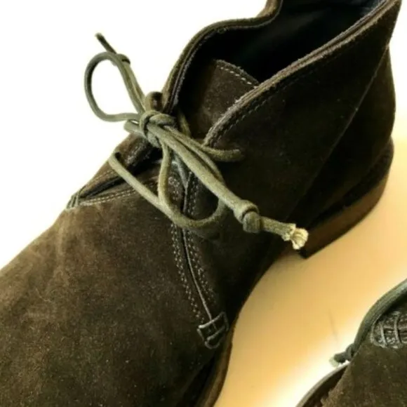 To Boot New York Clarkston Chukka Boots 9.5 Oliva Green Suede Leather Lace Up