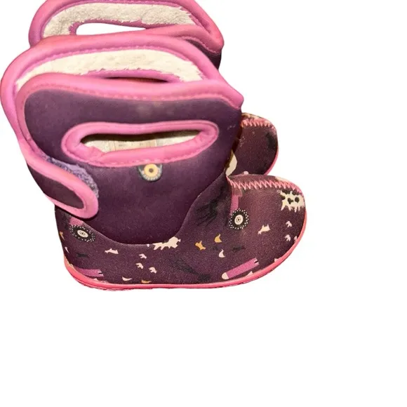 toddler bogs farm animals print rain snow boots size 5 kids girls