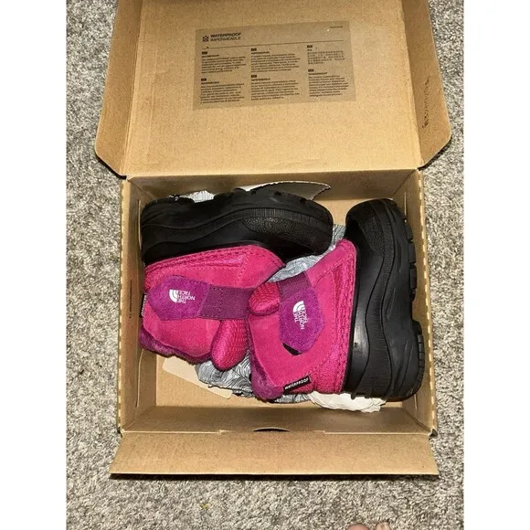 Toddlers The North Face Alpenglow Girls Ankle Waterproof Boots 7 Pink