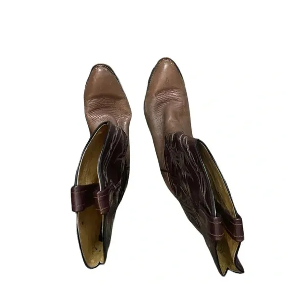 Tony Lama 9 D Vampire Tan Bullhide And Brown Cowhide