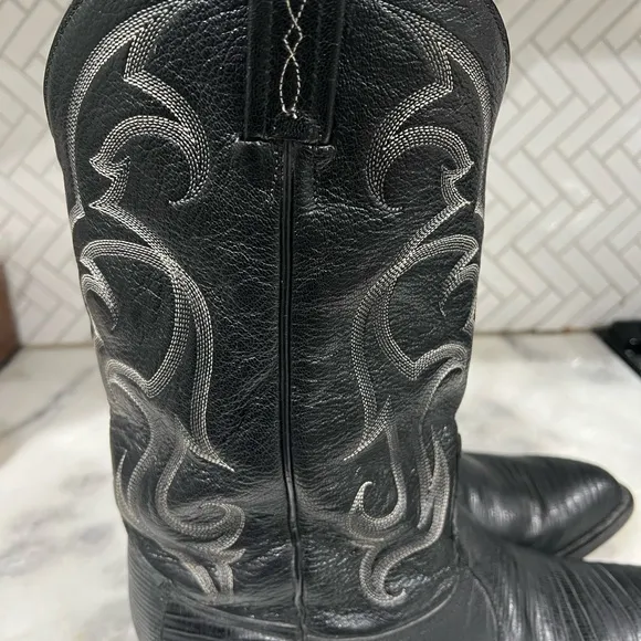 Tony Lama CZ810 Exotic Teju Lizard Leather Western Cowboy Boots 11 Made In USA