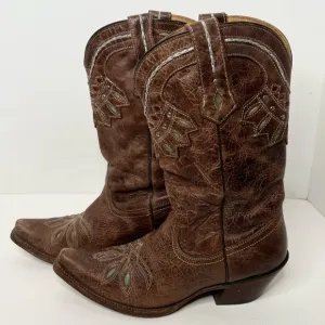 Tony Lama Rancho Snip Toe Western Cowboy Boots