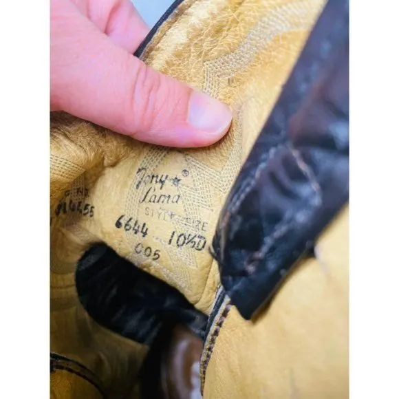 Tony Lama Style 6644 Genuine Leather Western Cowboy Boots