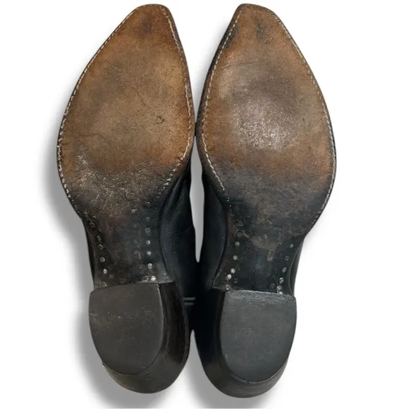 Tony Lama Vintage Black Leather Western Boots women’s 8
