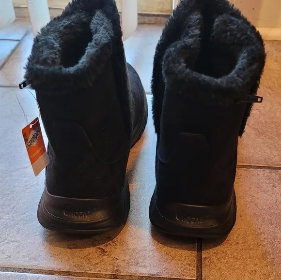 Tony Little Cheeks Dark Academia Whimsgoth Black Fit Body Sport Boots  Size 10