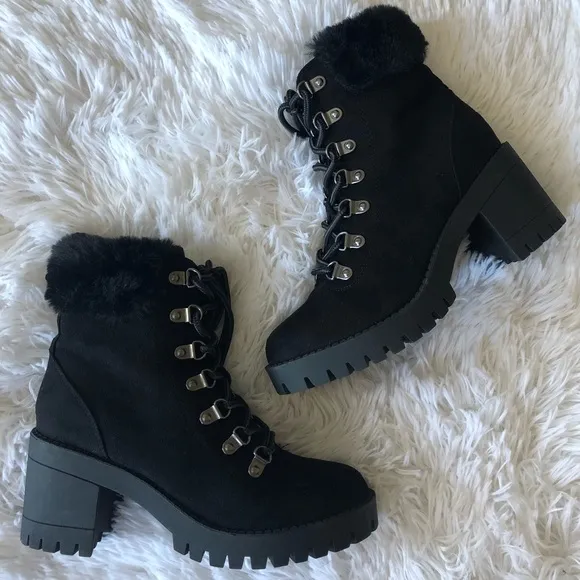 Top Moda Chunky Heel Boots