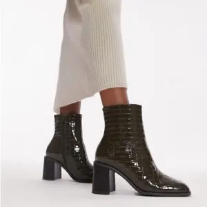 Topshop Mae Block Heel Boot NWT