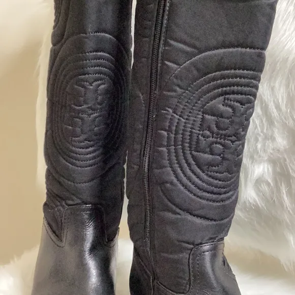 TORY BURCH BLACK RIDING BOOTS