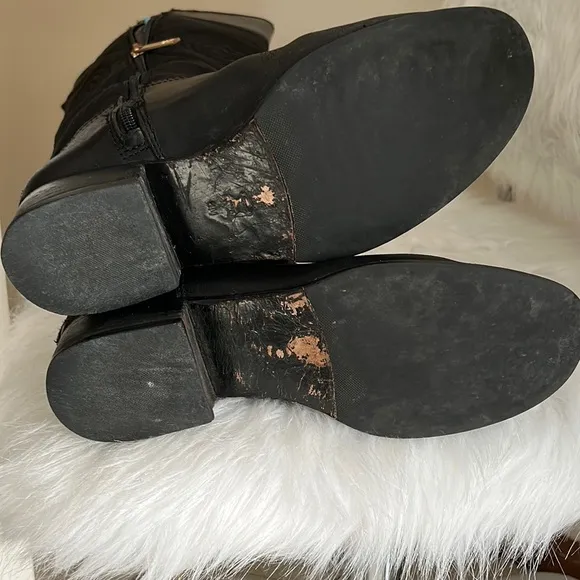 TORY BURCH BLACK RIDING BOOTS