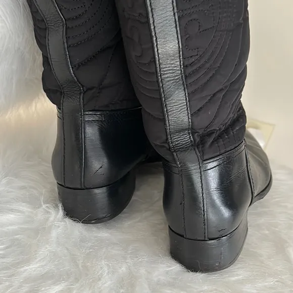 TORY BURCH BLACK RIDING BOOTS