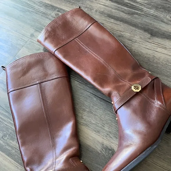 Tory Burch Brita Sienna Riding Boots