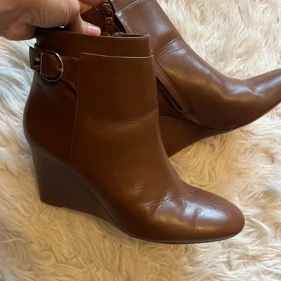 Tory Burch Brown Leather Boots