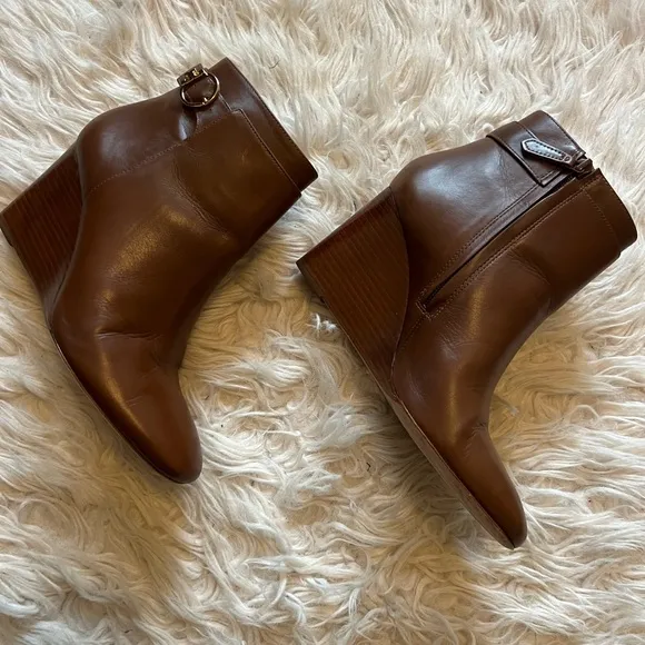 Tory Burch Brown Leather Boots
