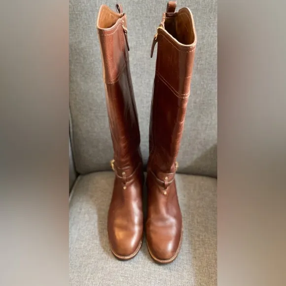 Tory Burch brown riding boots size 8