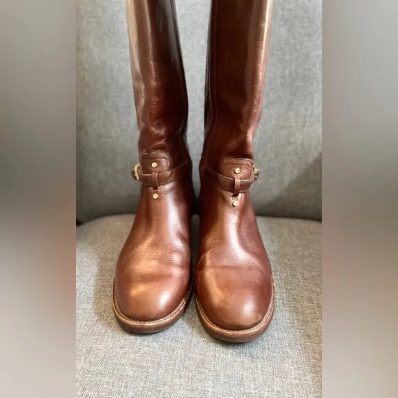 Tory Burch brown riding boots size 8