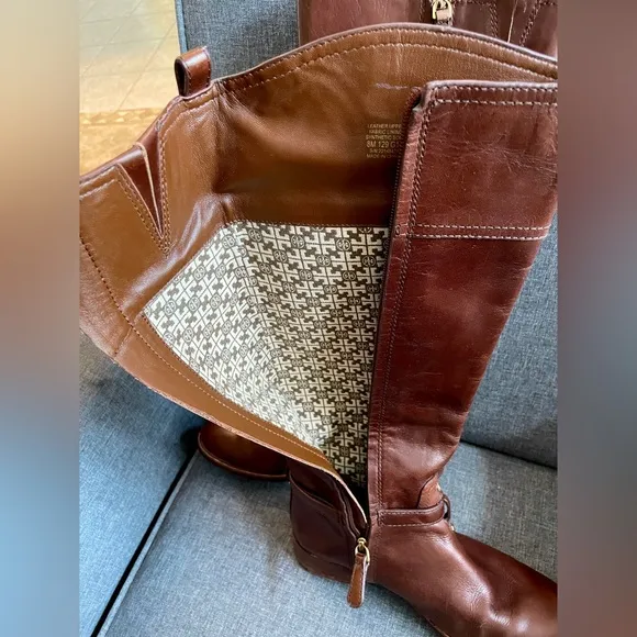 Tory Burch brown riding boots size 8