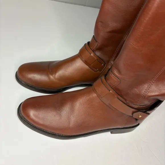 Tory Burch Colton Brown Leather brown riding boots size 7.5