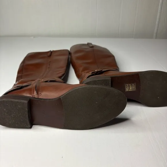 Tory Burch Colton Brown Leather brown riding boots size 7.5