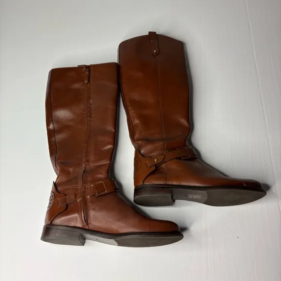 Tory Burch Colton Brown Leather brown riding boots size 7.5