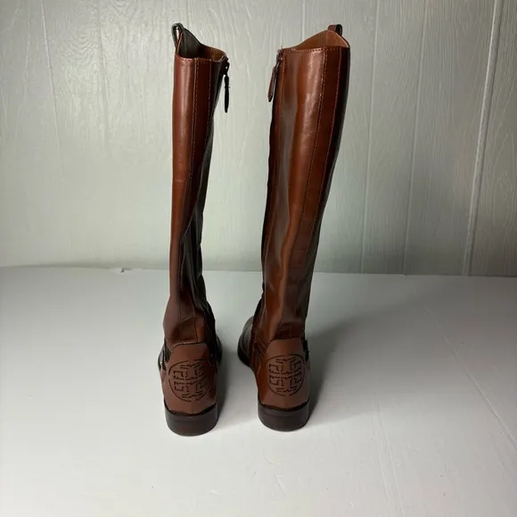 Tory Burch Colton Brown Leather brown riding boots size 7.5