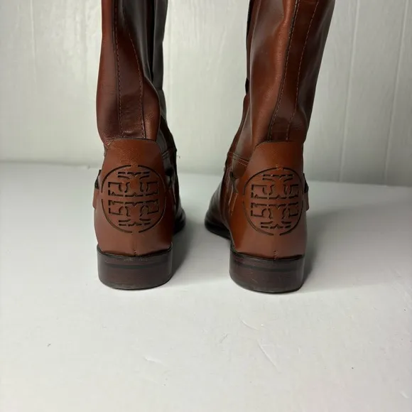 Tory Burch Colton Brown Leather brown riding boots size 7.5