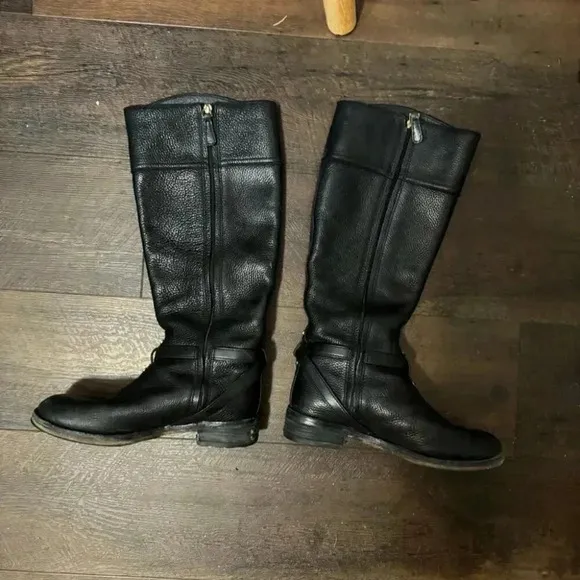 Tory Burch leather riding boots 8