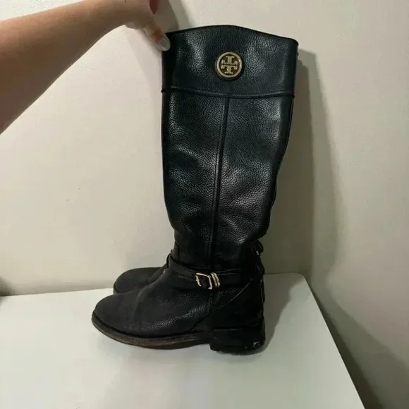 Tory Burch leather riding boots 8