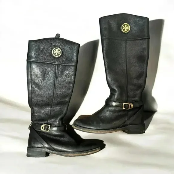 Tory Burch leather riding boots 8