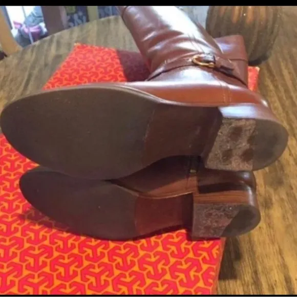 Tory Burch Leather Sienna Riding Boots