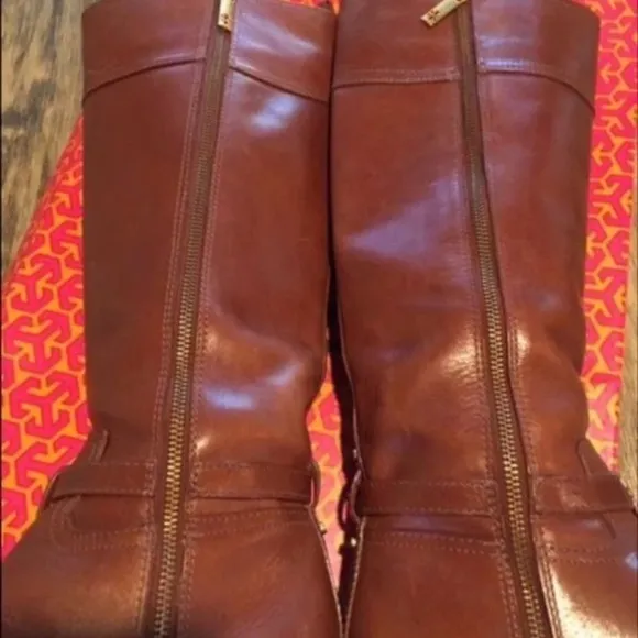 Tory Burch Leather Sienna Riding Boots