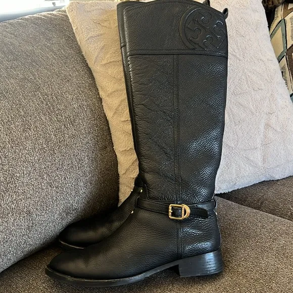 Tory Burch Marlene Riding Boot- FinnVeg Leather Size 8.5