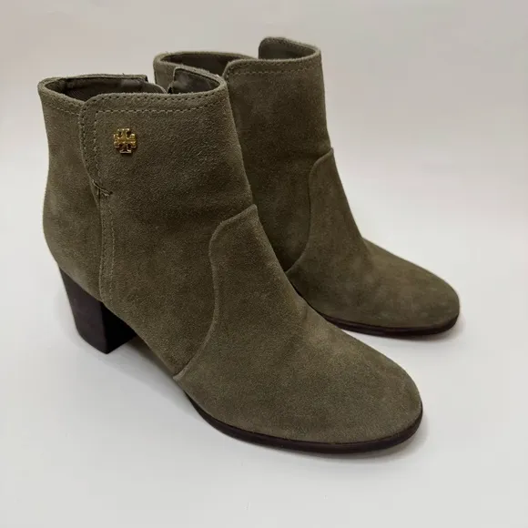 Tory Burch Sabe Suede Ankle Boots