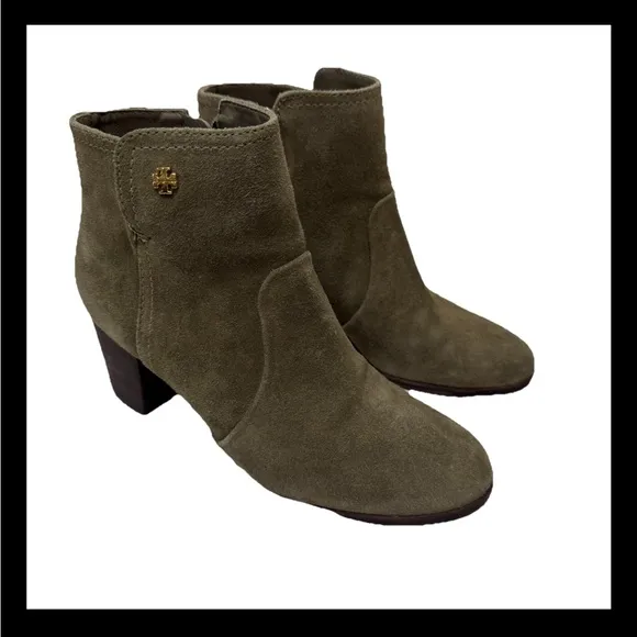 Tory Burch Sabe Suede Ankle Boots