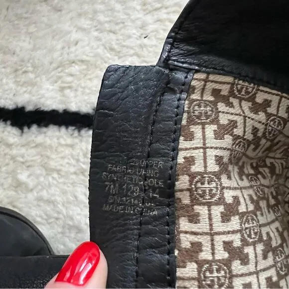 Tory Burch Simone Black Over-the-Knee Riding Boots