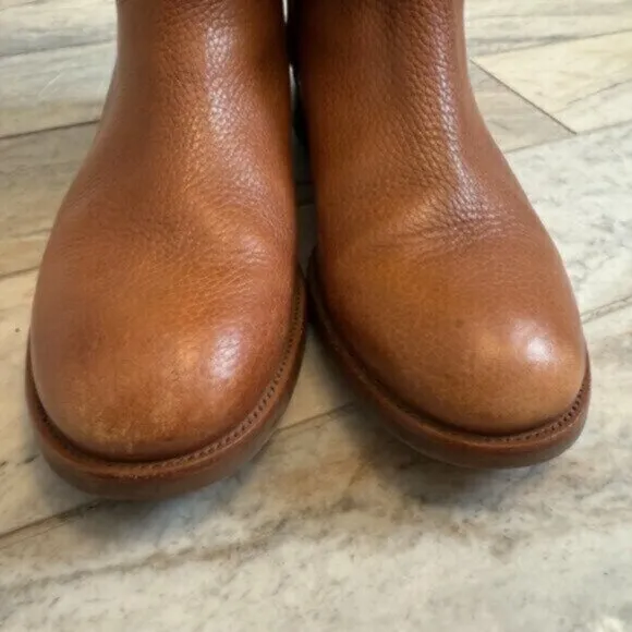 Tory Burch women's size 6 Selma brown leather riding boots MSRP $495