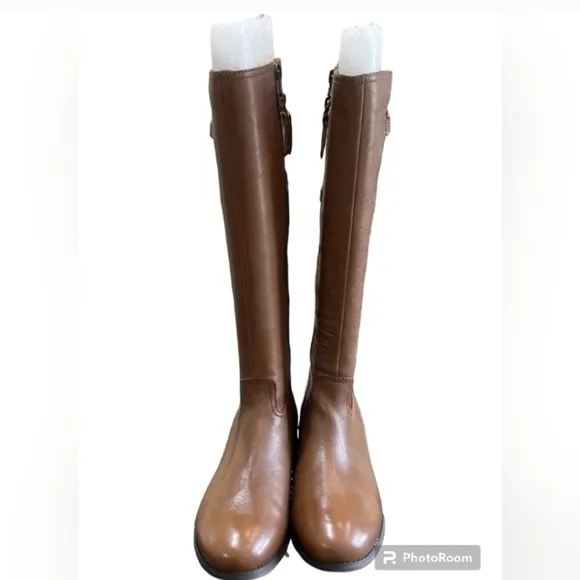 TROTTERS LUCKY TOO CARAMEL RIDING BOOTS NIB SIZE 9