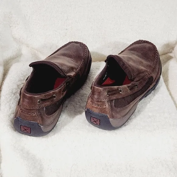 Twisted X Men's Casuals - Driving Moc Slip One Brown Side 9 M
