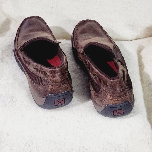 Twisted X Men's Casuals - Driving Moc Slip One Brown Side 9 M