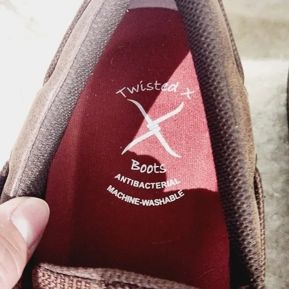 Twisted X Men's Casuals - Driving Moc Slip One Brown Side 9 M