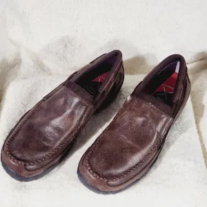 Twisted X Men's Casuals - Driving Moc Slip One Brown Side 9 M
