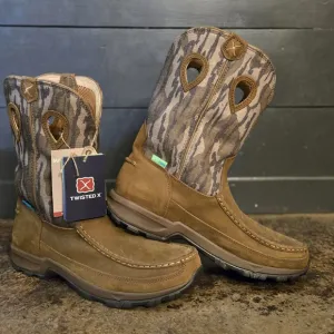 Twisted X Mens Mossy Oak Pull On Boots Size 12W New W/ Tags