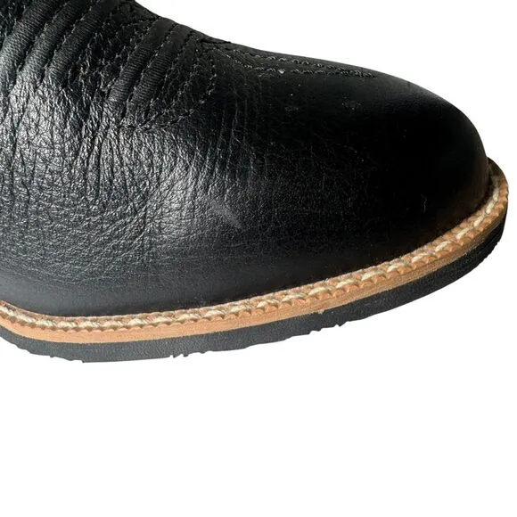 Twisted X Womens Black White Hair on Hide Cowboy Western Fashion Boots 8 Read