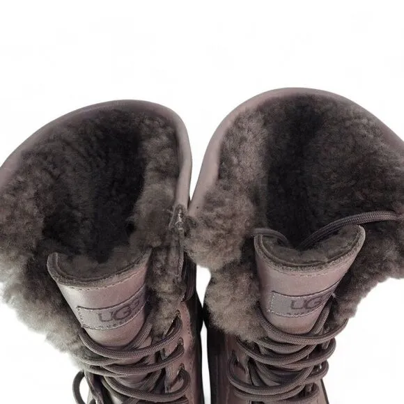 UGG Adirondack II Round Toe Waterproof Winter Boots Grey 3052 Women's 6
