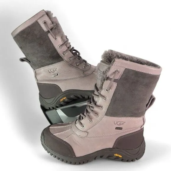 UGG Adirondack II Round Toe Waterproof Winter Boots Grey 3052 Women's 6