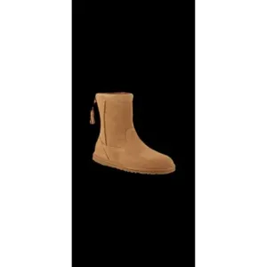 Ugg Australia Boots Mia Unlined Leather Tassel tan Womens Size 7 new