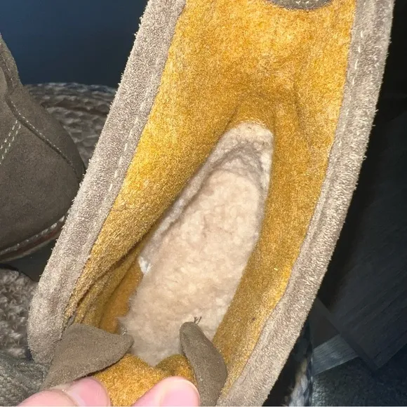 UGG Australia Calynda Olive Suede Ankle Boots