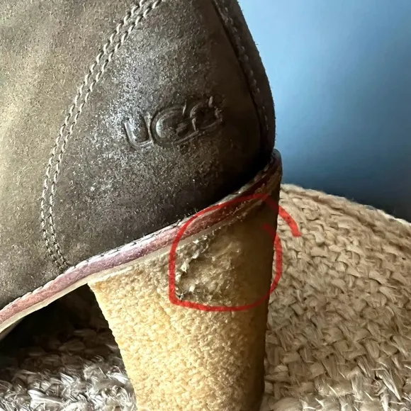 UGG Australia Calynda Olive Suede Ankle Boots